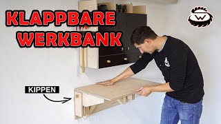 Klappbare WERKBANK auf COOLE ART bauen  WoodSpezi [upl. by Chrysler147]