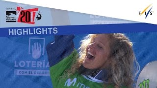 Highlights  Jacobellis Vaultier celebrate SBX titles  FIS Snowboard World Championships 2017 [upl. by Jacobo]