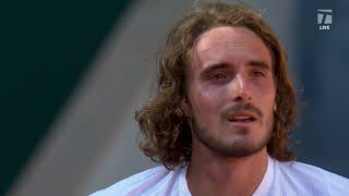 Stefanos Tsitsipas 2021 Roland Garros Semifinal Win Interview [upl. by Varuag]