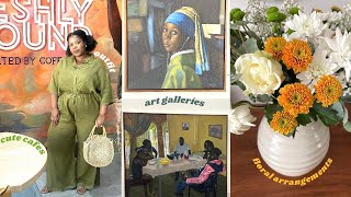 vlog 57 SUNDAY RESET Brunch Art Exhibitions Church amp DIY Floral Arrangements [upl. by Nicola]