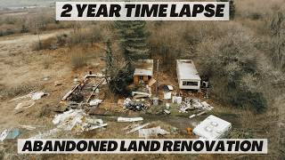 2 YEARS OFF GRID Everything we built on our abandoned land Renovation TIME LAPSE [upl. by Aleihs]