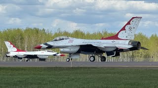 USAF Thunderbirds performing at the 2024 Duluth Airshow 51824 [upl. by Nahtannoj]