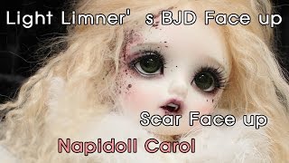 BJD Face up Napidoll Carol with Scar  By RDean [upl. by Cordey]