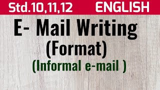 Email writing  Format Std 101112 [upl. by Leehar]