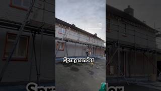 Baumit Basecoat spray application baumit mrsmoothplastering render siliconerender thincoat [upl. by Vories796]