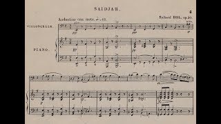 Richard Hol  Saïdjah elégie for Cello and Organ 1861 [upl. by Tallou708]