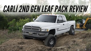 Carli Suspension 2nd Gen Cummins Ram Leaf Pack Review  Worth It [upl. by Aiki]