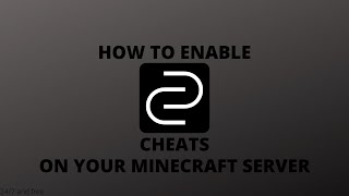 How to enable cheats on your minecraft server  Hokus [upl. by Xel]