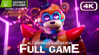 FNAF Security Breach  RTX FULL GAME Walkthrough ALL ENDINGS No Death 4K 60FPS RTX 4090 [upl. by Emelda]