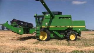 2010 Wheat Harvest  Ron Gerstenbergers Farmmp4 [upl. by Acimak]