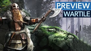 Wartile  So sieht das fast fertige WikingerStrategiespiel aus  GameplayPreview [upl. by Atiker]