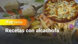 Recetas con alcachofas de Sergio Fernández  Saber Vivir  RTVE Cocina [upl. by Akeemahs]