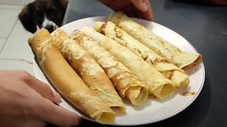 Cómo hacer Panqueques con manjaro dulce de leche caseros Comida Fácil y Rápida [upl. by Ydnolem]