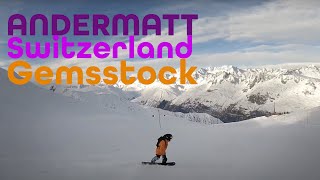 Andermatt ski resort Gemstock from top to bottom [upl. by Ram]