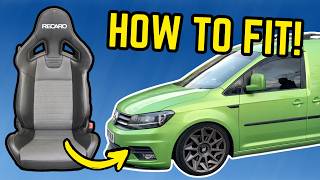 PUTTING RECARO WINGBACK INTO A VW CADDY [upl. by Hal]