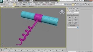 3ds Max  Spline Modeling A Corkscrew Tutorial [upl. by Anaira143]