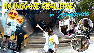 NO LUGGAGE CHALLENGE IN SINGAPORE  ZEINAB HARAKE [upl. by Enelrats]