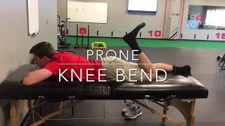 Prone Knee Bend  Rehab 2 Perform [upl. by Lowry]