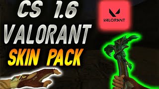 CS 16 VALORANT SKİN PACK NASIL YÜKLENİR KURULUR  CS 16 VALORANT MOD [upl. by Esertal811]