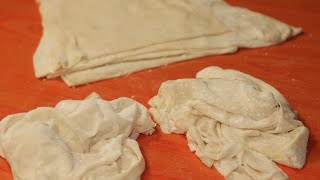 Homemade Pastry sheet looks like a cloth✅ Filo  Phyllo Dough Pastry sheet [upl. by Aticilef]