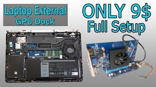 Make Laptop external Mini PciE graphics card  Desktop Graphics to Laptop [upl. by Noswal]