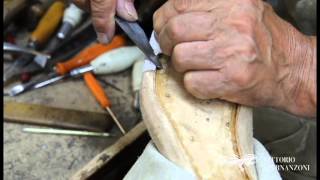 Vittorio Spernanzoni  How to made an handmade shoes closing the shoes by hand [upl. by Benedicta]