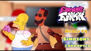 Homer VS Carl  Fnf React To Pibby Simpsons Anarchy at Springfield FANMADE BLITHE [upl. by Adeuga]