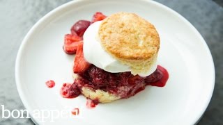 StrawberryBasil Shortcake Recipe  Sweet Spots [upl. by Dorelle]