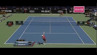 Elena Dementieva v Marina Erakovic 2009 Auckland 2R highlights [upl. by Ardnoet586]