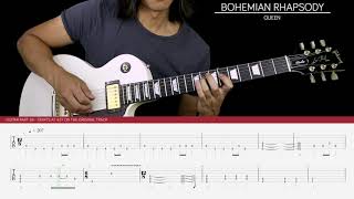 Bohemian Rhapsody Solo Guitar Cover  Queen 🎸 Tabs [upl. by Nevetse]