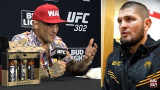 Dustin Poirier reveals Khabib Nurmagomedov conversation after UFC 302 [upl. by Koralle724]