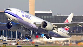 4K Beautiful Plane Spotting at CHICAGO O HARE  747 777 787 [upl. by Louise]