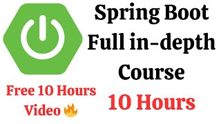 Spring Boot Full Course  Learn Spring Boot in 10 Hours RameshFadatare [upl. by Sollars]