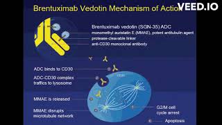 Brentuximab vedotin Adcetris mode of action [upl. by Aihsetan]