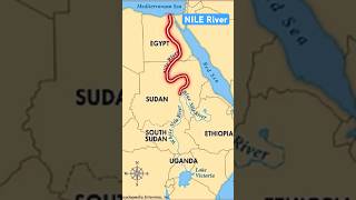 NILE RIVER Drainage basin countriesDaily map revision of places in current affairs upscmentorupsc [upl. by Diaz]