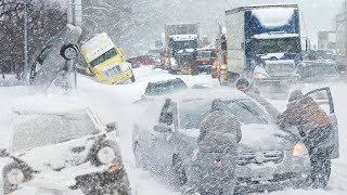 Heavy Snow Storm in Canada Blizzard hit Vancouver BC Dec 01 2022 [upl. by Casilda]