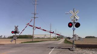 Road 5 Grade Crossing 1 Leipsic OH 5817 [upl. by Andy]