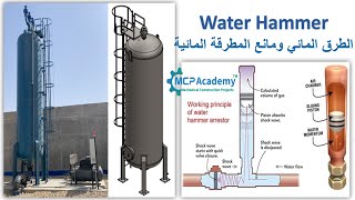 الطرق المائي ومانع المطرقة المائية بشبكات المياه Water Hammer [upl. by Asilehs308]