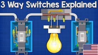 3 Way Switches Explained  How to wire 3 way light switch [upl. by Lenoyl]