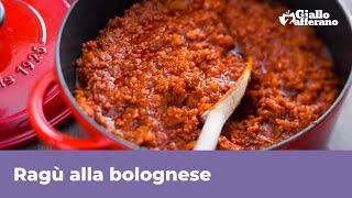 RAGÃ™ ALLA BOLOGNESE  RICETTA ORIGINALE per lasagne e tagliatelle [upl. by Anyah309]