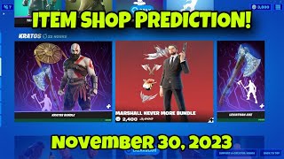 November 30 2023 Fortnite Item Shop CONFIRMED [upl. by Asillam]