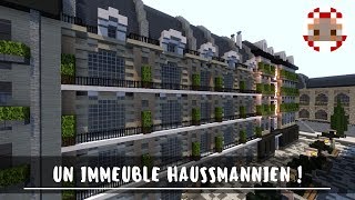 CONSTRUISONS UN IMMEUBLE HAUSSMANNIEN   Minecraft Timelapse [upl. by Brouwer950]