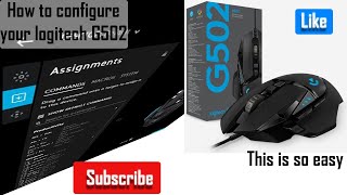 how to configure your Logitech G502 using the G hub software [upl. by Terbecki]