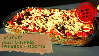 LASAGNE VEGGIE  RECETTE FACILE [upl. by Shyamal]