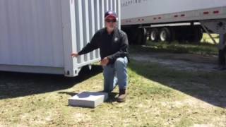 How to Keep Your Shipping Container off the Ground [upl. by Oelc563]