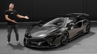 Novitec McLaren Artura 735hp new exhaust system and a monstrous rear wing  The Supercar Diaries [upl. by Lletram]