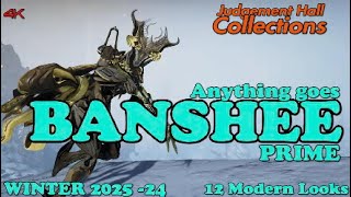 Banshee Prime Fashion frame Warframe Winter 2025 24 ArtFashion [upl. by Lillith]