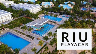 Hotel Riu Playacar México 🇲🇽 Riviera Maya Playa Del Carmen Drone Video [upl. by Euphemiah411]