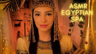 ASMR World Spa  Egyptian Spa 🌿 Bathing You Skin Treatment Makeup Pampering Roleplay Soft Spoken [upl. by Reiko]