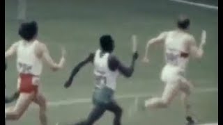 Munich 1972 Mens 4 × 400m Relay ATHLETICS Amateur Footage [upl. by Dedra]